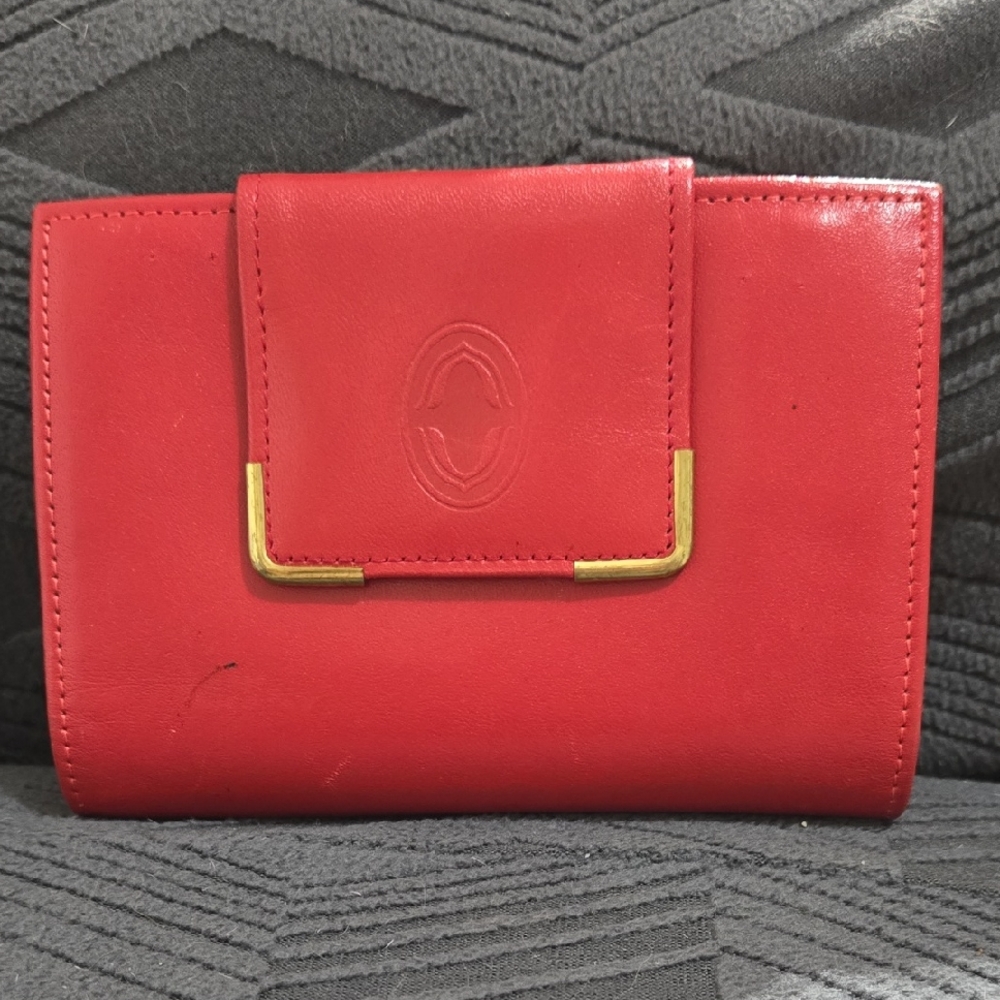 Red Leather Vintage Buxton Wallet